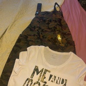 Cami overall skirt & tshirt